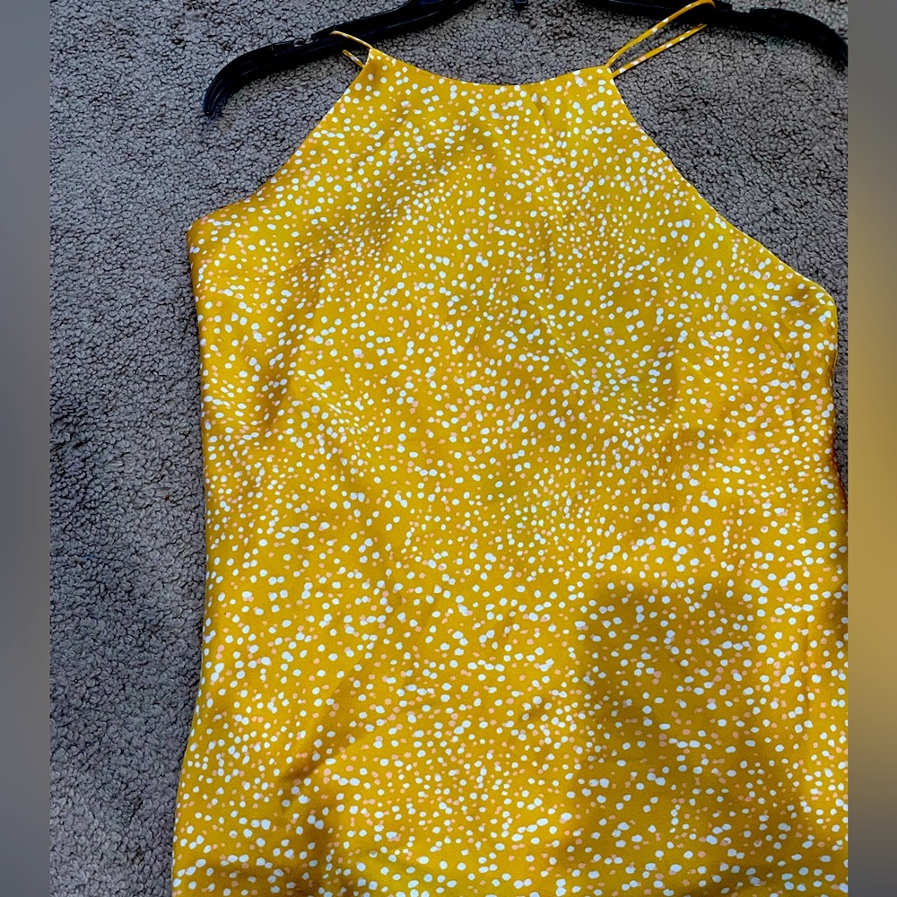 Express small satin cross back cami. NWT.